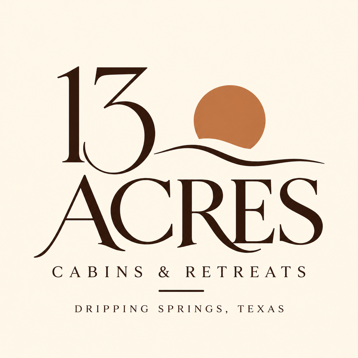 13 Acres Cabins & Retreats logo